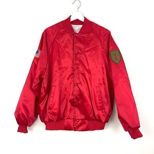 Vintage Auburn Sportswear Red Bomber Jacket